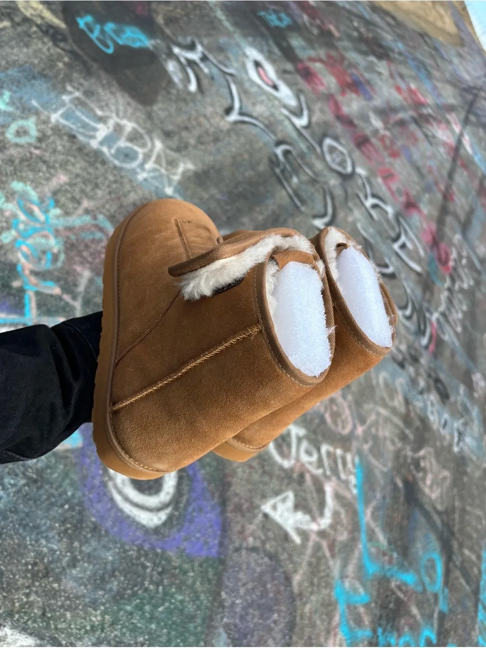 Tommy Jack Oddo Verdier ODDO-1 Sheepskin/Leather/Wool Chestnut Tan Ankle Boots